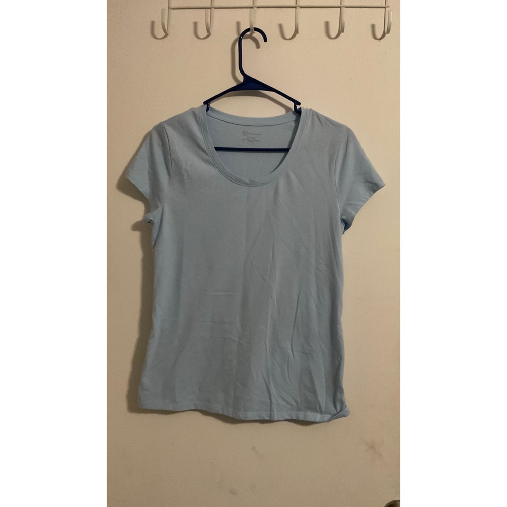 Baby blue no boundaries top